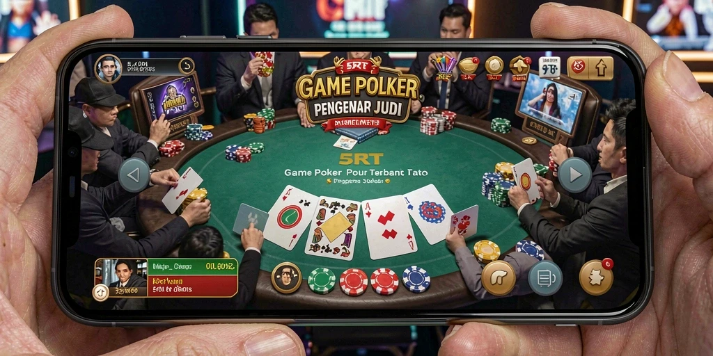 Tangkapan layar utama 5RT menampilkan aksi seru permainan poker.