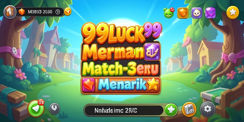Screenshot gameplay 99LUCK99 yang menampilkan serunya mencocokkan blok berwarna.