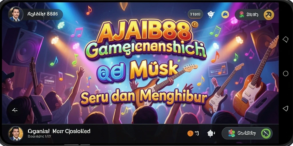 Tampilan gameplay seru di AJAIB88 dengan berbagai pilihan lagu.