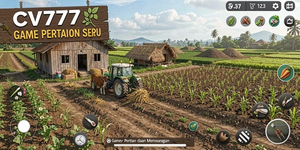 Gameplay menarik dalam dunia pertanian yang penuh warna.