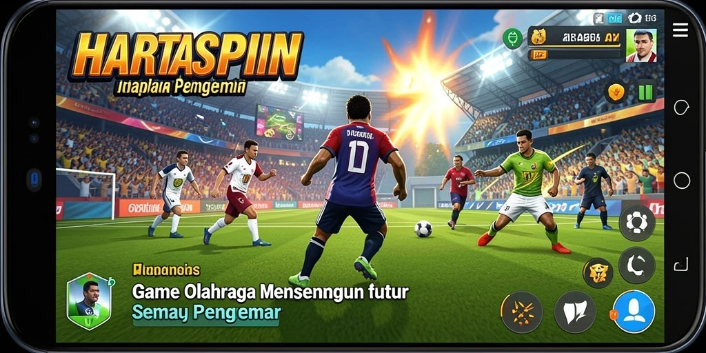 Tampak menegangkan saat kompetisi olahraga dalam HARTASPIN.