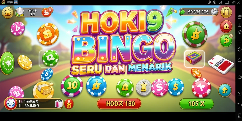 Tampilan gameplay Bingo yang seru dan interaktif di HOKI9.