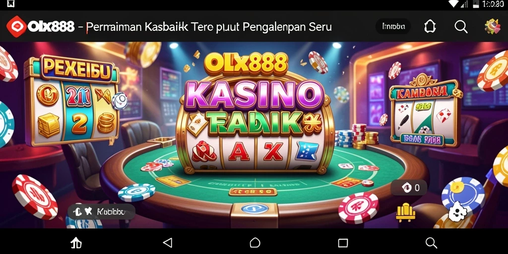 Tampilan menarik dari gameplay OLX888 yang penuh warna.