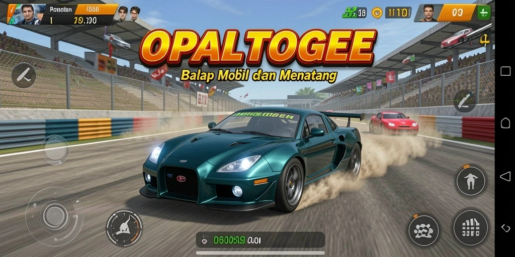 Gameplay balap mobil yang seru dan menantang di OPALTOGEL.