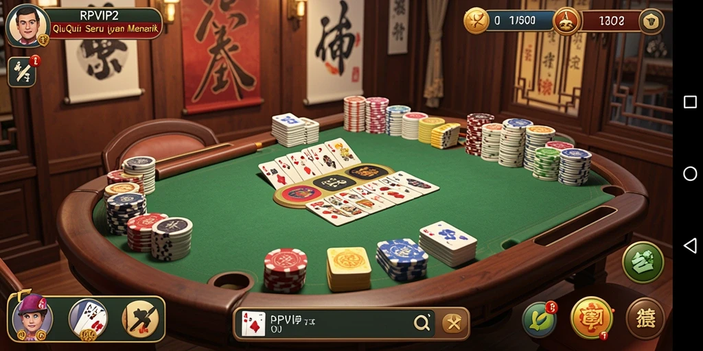 Gameplay QiuQiu yang seru dan kompetitif di RPVIP2.