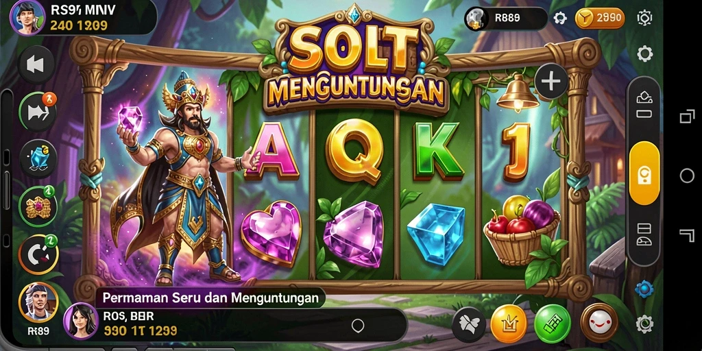 Screenshot gameplay RR89 yang menarik dan penuh warna.